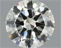 Natural Diamond 0.50 Carats, Round with Very Good Cut, K Color, VVS1 Clarity and Certified by GIA