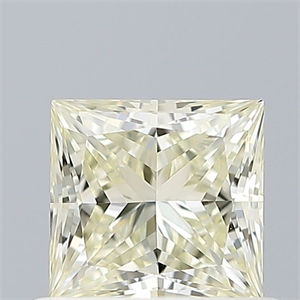 Picture of Natural Diamond 0.53 Carats, Princess with  Cut, K Color, VS1 Clarity and Certified by IGI