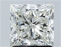 Natural Diamond 1.70 Carats, Princess with  Cut, J Color, SI1 Clarity and Certified by GIA