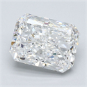Natural Diamond 2.01 Carats, Radiant with  Cut, E Color, SI1 Clarity and Certified by GIA