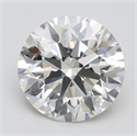 Lab Grown Diamond 2.61 Carats, Round with Ideal Cut, F Color, VS1 Clarity and Certified by IGI