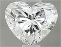 Natural Diamond 0.42 Carats, Heart with  Cut, E Color, SI1 Clarity and Certified by GIA