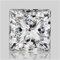 Natural Diamond 1.51 Carats, Princess with  Cut, H Color, VS1 Clarity and Certified by GIA