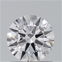 Natural Diamond 0.72 Carats, Round with Excellent Cut, D Color, VVS1 Clarity and Certified by GIA