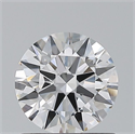 Natural Diamond 0.72 Carats, Round with Excellent Cut, D Color, VVS1 Clarity and Certified by GIA
