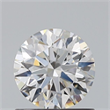 Natural Diamond 0.82 Carats, Round with Excellent Cut, H Color, IF Clarity and Certified by GIA