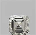 Natural Diamond 0.90 Carats, Asscher with  Cut, L Color, VVS2 Clarity and Certified by GIA