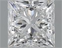 Natural Diamond 1.00 Carats, Princess with  Cut, H Color, SI1 Clarity and Certified by GIA
