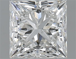 Picture of Natural Diamond 1.00 Carats, Princess with  Cut, H Color, SI1 Clarity and Certified by GIA