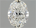 Natural Diamond 0.46 Carats, Oval with  Cut, F Color, VS1 Clarity and Certified by GIA