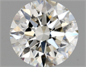 Natural Diamond 0.70 Carats, Round with Excellent Cut, I Color, VS1 Clarity and Certified by GIA