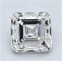 Natural Diamond 1.91 Carats, Asscher with  Cut, H Color, VVS2 Clarity and Certified by GIA