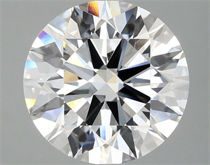 Picture of Lab Grown Diamond 3.82 Carats, Round with Ideal Cut, F Color, VS1 Clarity and Certified by IGI