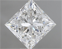 Diamante Natural 0.90 quilates, Princesa , Color F, claridad VVS1 y certificado GIA