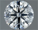 Natural Diamond 0.70 Carats, Round with Very Good Cut, G Color, SI1 Clarity and Certified by GIA