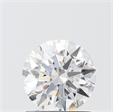 Lab Grown Diamond 1.02 Carats, Round with Ideal Cut, D Color, VVS2 Clarity and Certified by IGI