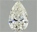 Natural Diamond 0.50 Carats, Pear with  Cut, I Color, VVS2 Clarity and Certified by IGI