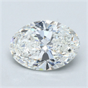 Natural Diamond 3.01 Carats, Oval with  Cut, H Color, VVS2 Clarity and Certified by GIA