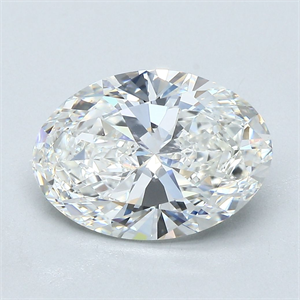 Picture of Natural Diamond 3.01 Carats, Oval with  Cut, H Color, VVS2 Clarity and Certified by GIA