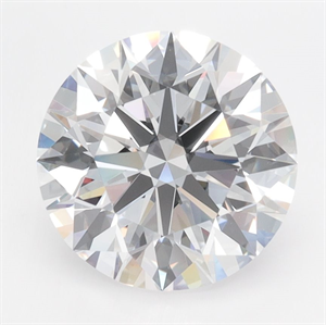 Picture of Lab Grown Diamond 3.27 Carats, Round with Ideal Cut, D Color, IF Clarity and Certified by IGI