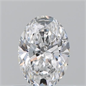 Natural Diamond 0.50 Carats, Oval with  Cut, D Color, SI1 Clarity and Certified by GIA