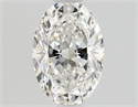 Natural Diamond 0.70 Carats, Oval with  Cut, F Color, SI1 Clarity and Certified by GIA