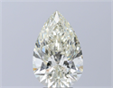 Natural Diamond 5.17 Carats, Pear with  Cut, J Color, SI1 Clarity and Certified by HRD