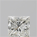 Natural Diamond 0.70 Carats, Princess with  Cut, J Color, VVS2 Clarity and Certified by GIA