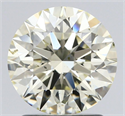 Natural Diamond 1.60 Carats, Round with Excellent Cut, N Color, SI1 Clarity and Certified by GIA