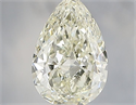 Natural Diamond 0.50 Carats, Pear with  Cut, K Color, VS1 Clarity and Certified by IGI
