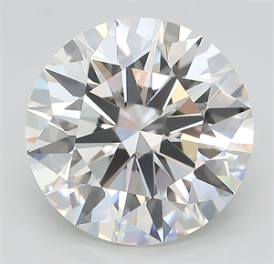 Picture of Lab Grown Diamond 5.36 Carats, Round with Ideal Cut, F Color, IF Clarity and Certified by IGI