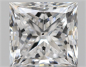 Natural Diamond 0.91 Carats, Princess with  Cut, D Color, SI1 Clarity and Certified by GIA