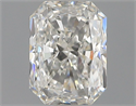 Natural Diamond 0.50 Carats, Radiant with  Cut, H Color, VVS2 Clarity and Certified by GIA