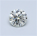 Diamante Natural 0.60 quilates, Redondo , Color J, claridad SI2 y certificado GIA