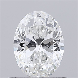Foto Diamante Natural 0.50 quilates, Ovalado , Color F, claridad SI2 y certificado GIA de