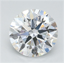 Lab Grown Diamond 1.10 Carats, Round with Ideal Cut, D Color, VVS2 Clarity and Certified by IGI