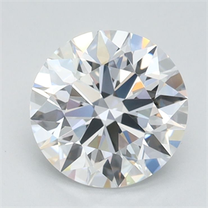 Picture of Lab Grown Diamond 1.10 Carats, Round with Ideal Cut, D Color, VVS2 Clarity and Certified by IGI