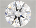 Lab Grown Diamond 3.08 Carats, Round with Ideal Cut, E Color, VVS2 Clarity and Certified by IGI