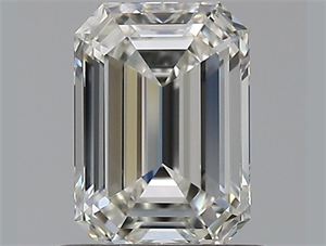 Picture of Natural Diamond 0.73 Carats, Emerald with  Cut, G Color, IF Clarity and Certified by HRD