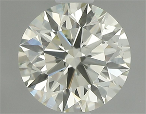 Picture of Natural Diamond 0.90 Carats, Round with Excellent Cut, L Color, SI1 Clarity and Certified by IGI
