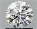 Natural Diamond 0.74 Carats, Round with Excellent Cut, D Color, SI2 Clarity and Certified by GIA