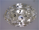 Natural Diamond 1.70 Carats, Oval with  Cut, J Color, SI2 Clarity and Certified by GIA