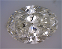 Natural Diamond 1.70 Carats, Oval with  Cut, J Color, SI2 Clarity and Certified by GIA