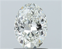 Natural Diamond 0.90 Carats, Oval with  Cut, H Color, VVS2 Clarity and Certified by GIA