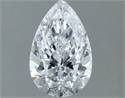 Natural Diamond 1.03 Carats, Pear with  Cut, D Color, FL Clarity and Certified by GIA