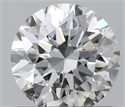 Natural Diamond 0.46 Carats, Round with Excellent Cut, E Color, SI1 Clarity and Certified by IGI
