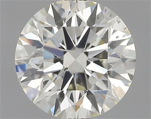Picture of Natural Diamond 1.08 Carats, Round with Excellent Cut, K Color, SI1 Clarity and Certified by GIA