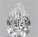 Diamante Natural 0.51 quilates, De pera , Color G, claridad SI1 y certificado GIA
