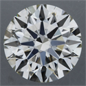 Natural Diamond 0.73 Carats, Round with Excellent Cut, J Color, SI2 Clarity and Certified by GIA