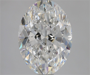 Picture of Natural Diamond 2.80 Carats, Oval with  Cut, E Color, SI1 Clarity and Certified by GIA